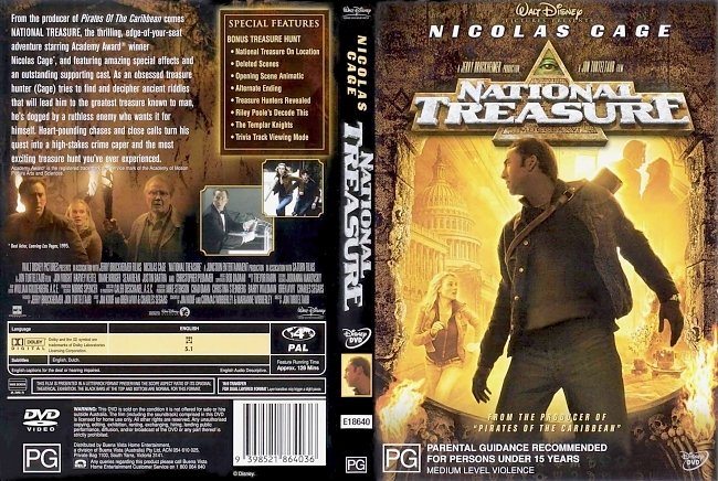 dvd cover National Treasure 2004 Dvd Cover