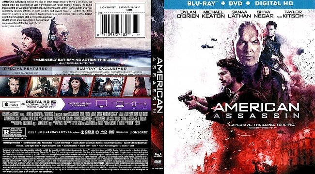 dvd cover American Assassin 2017 Dvd Cover