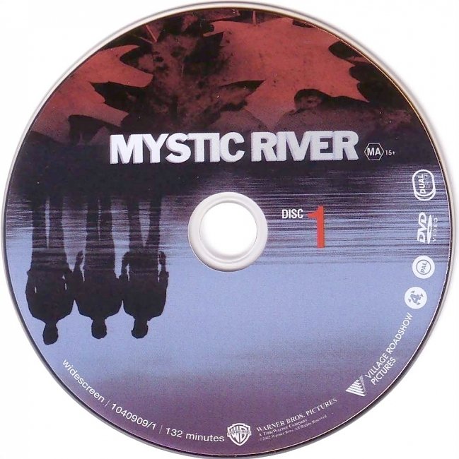 dvd cover Mystic River 2003 Disc Label Dvd Cover