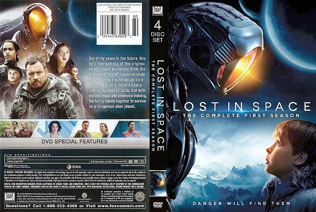 dvd cover Lost In Space - Season 1 2018 Dvd Cover