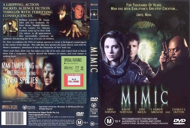 dvd cover Mimic 1997 Dvd Cover
