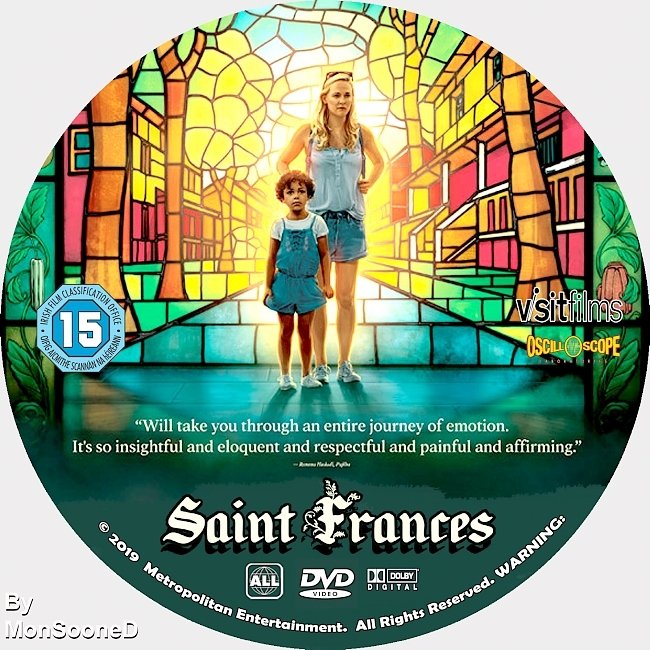 dvd cover Saint Frances 2019 Dvd Disc Dvd Cover