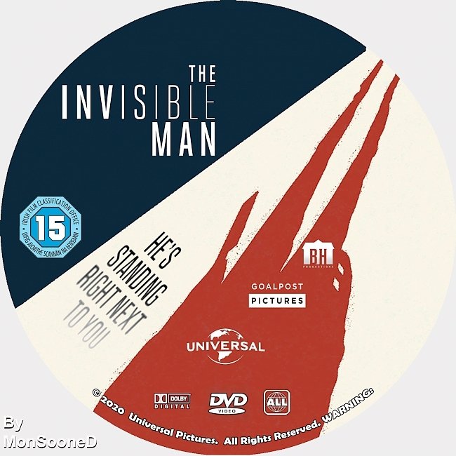 The Invisible Man 2020 Dvd Disc Dvd Cover 