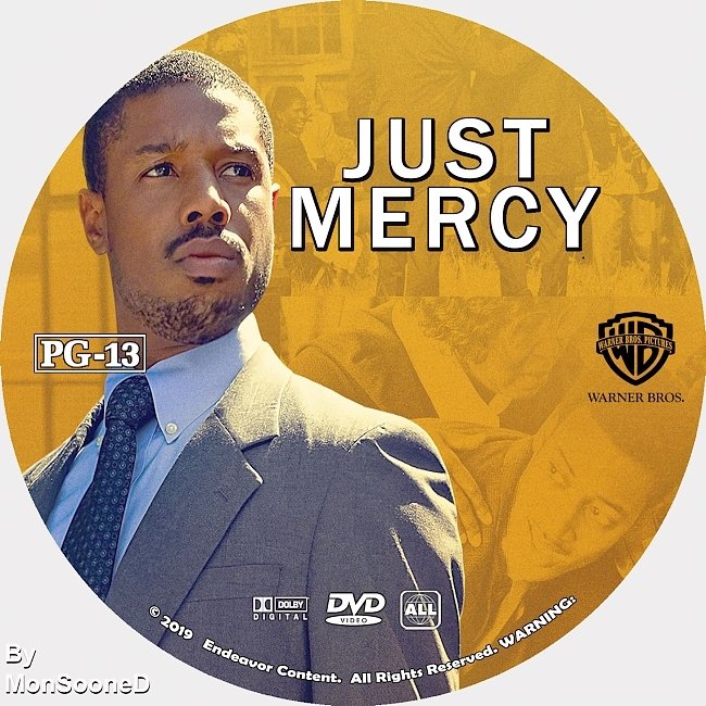 dvd cover Just Mercy 2019 Dvd Disc Dvd Cover