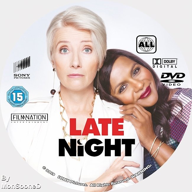 dvd cover Late Night 2019 Dvd Disc Dvd Cover