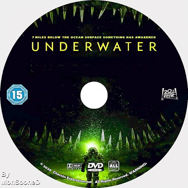 dvd cover Underwater 2020 Dvd Disc Dvd Cover