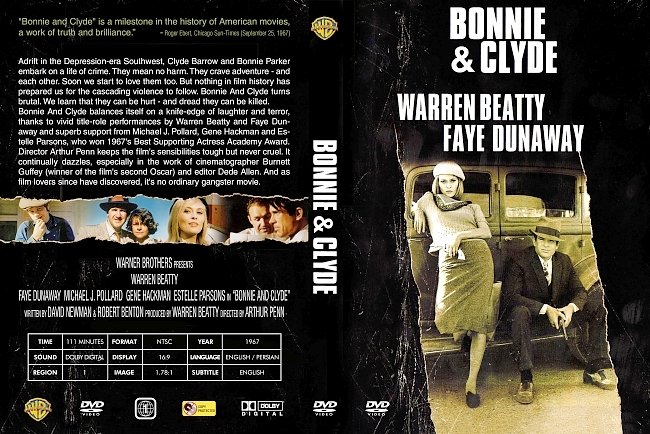 dvd cover Bonnie And Clyde 1967 Dvd Cover