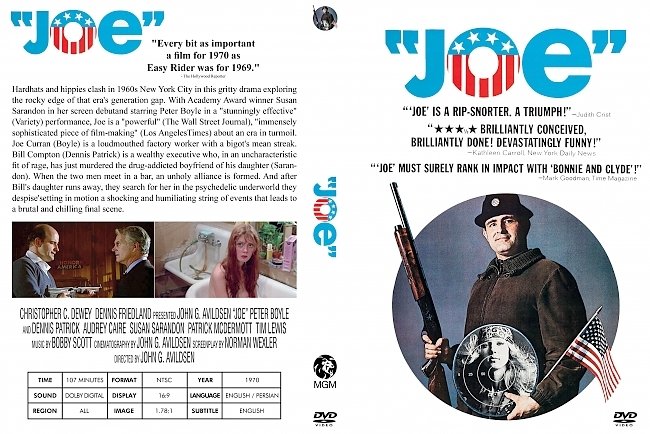 dvd cover Joe 1970 Dvd Cover