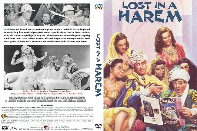 dvd cover Lost In A Harem 1944 Dvd Cover