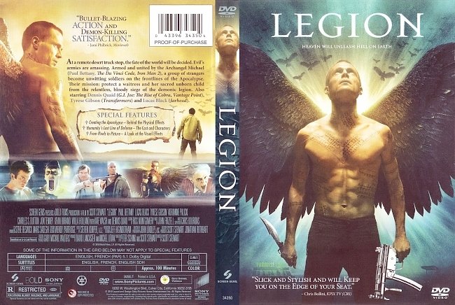 dvd cover Legion 2010 Dvd Cover