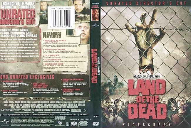 dvd cover Land Of The Dead - Directors Cut 2005 Dvd Cover