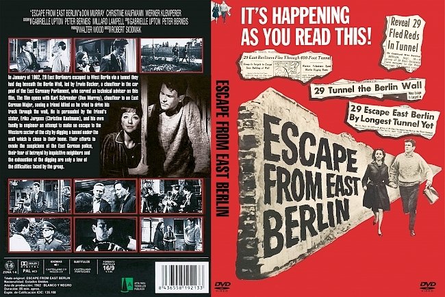 dvd cover Escape From East Berlin 1962 Dvd Cover