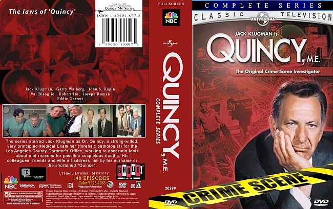 dvd cover Quincy,Me Complete Series 1976-1983 Dvd Cover