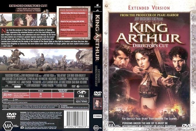 dvd cover King Arthur - Directors Cut 2004 Dvd Cover