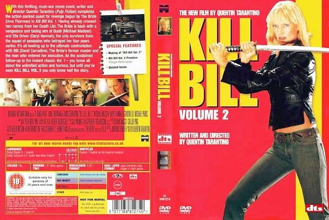 dvd cover Kill Bill - Volume 2 2004 Dvd Cover