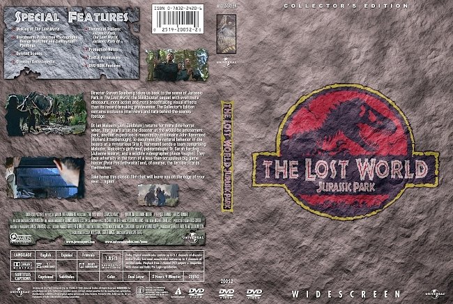 dvd cover Jurassic Park The Lost World - Collectors Edition 1997 Dvd Cover