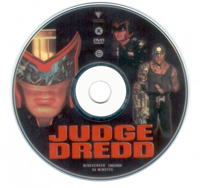 dvd cover Judge Dredd 1995 Disc Label Dvd Cover