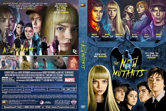 dvd cover The New Mutants 2020 Dvd Cover