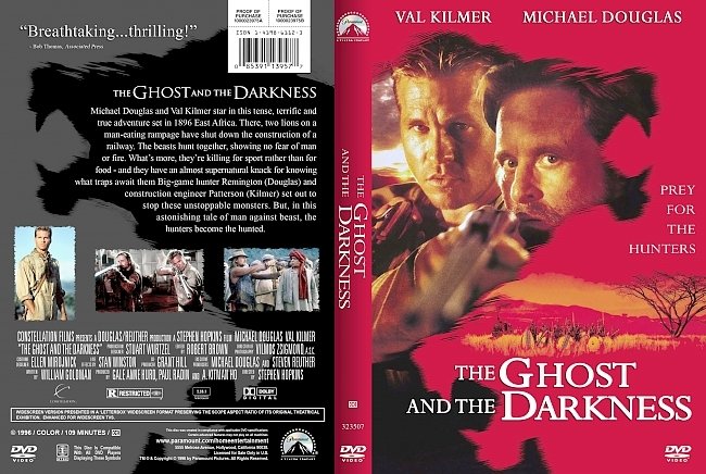 dvd cover The Ghost And The Darkness 1996 Dvd Cover