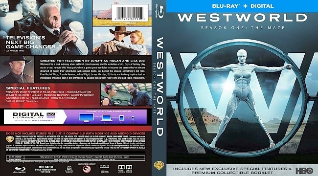 dvd cover Westworld - Season 1 2016 Dvd Cover