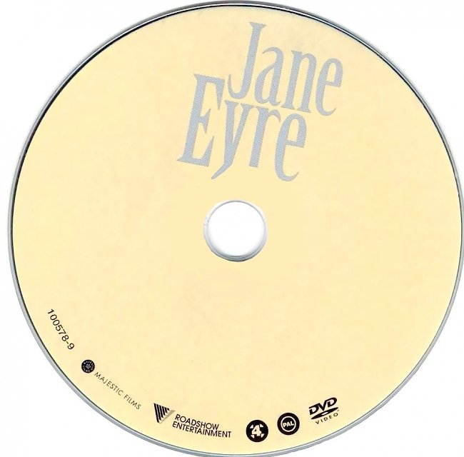 dvd cover Jane Eyre 1996 Disc Label Dvd Cover