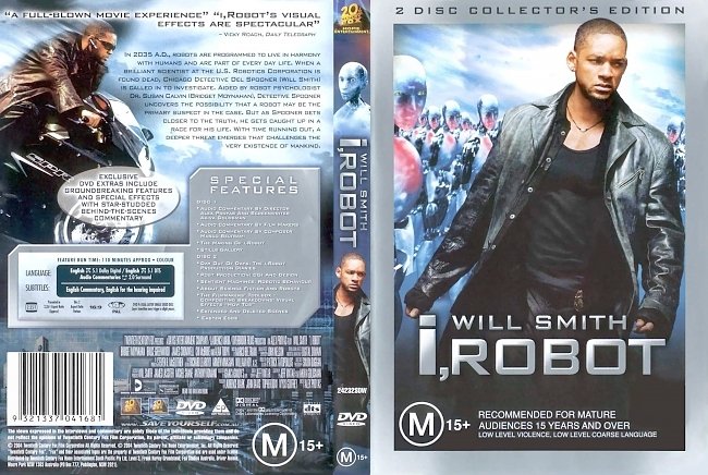 dvd cover I Robot - Collectors Edition 2004 Dvd Cover