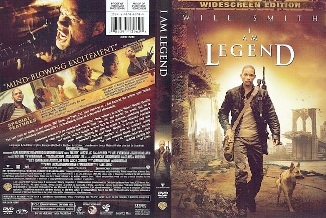 dvd cover I Am Legend 2007 Dvd Cover