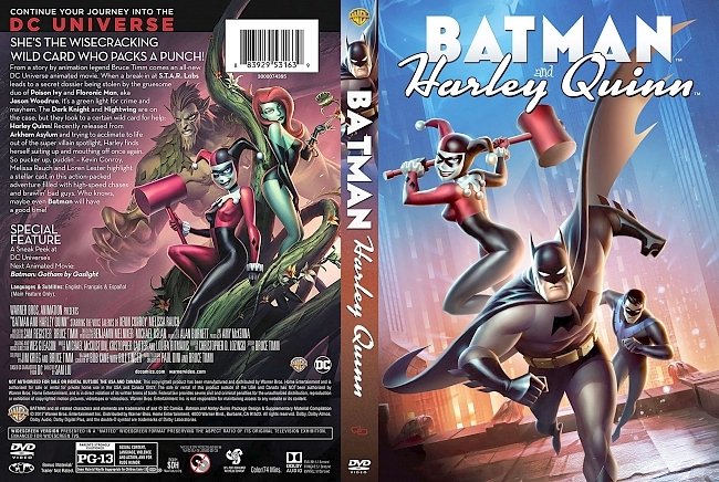 dvd cover Batman And Harley Quinn 2017 Dvd Cover