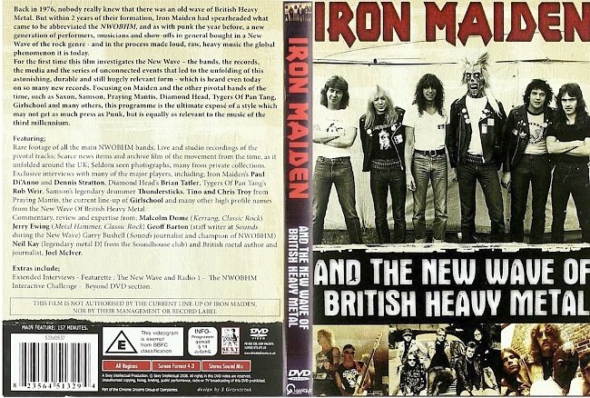 dvd cover Iron Maiden - And The New Wave Of British Heavy Metal 2008 Dvd Cover