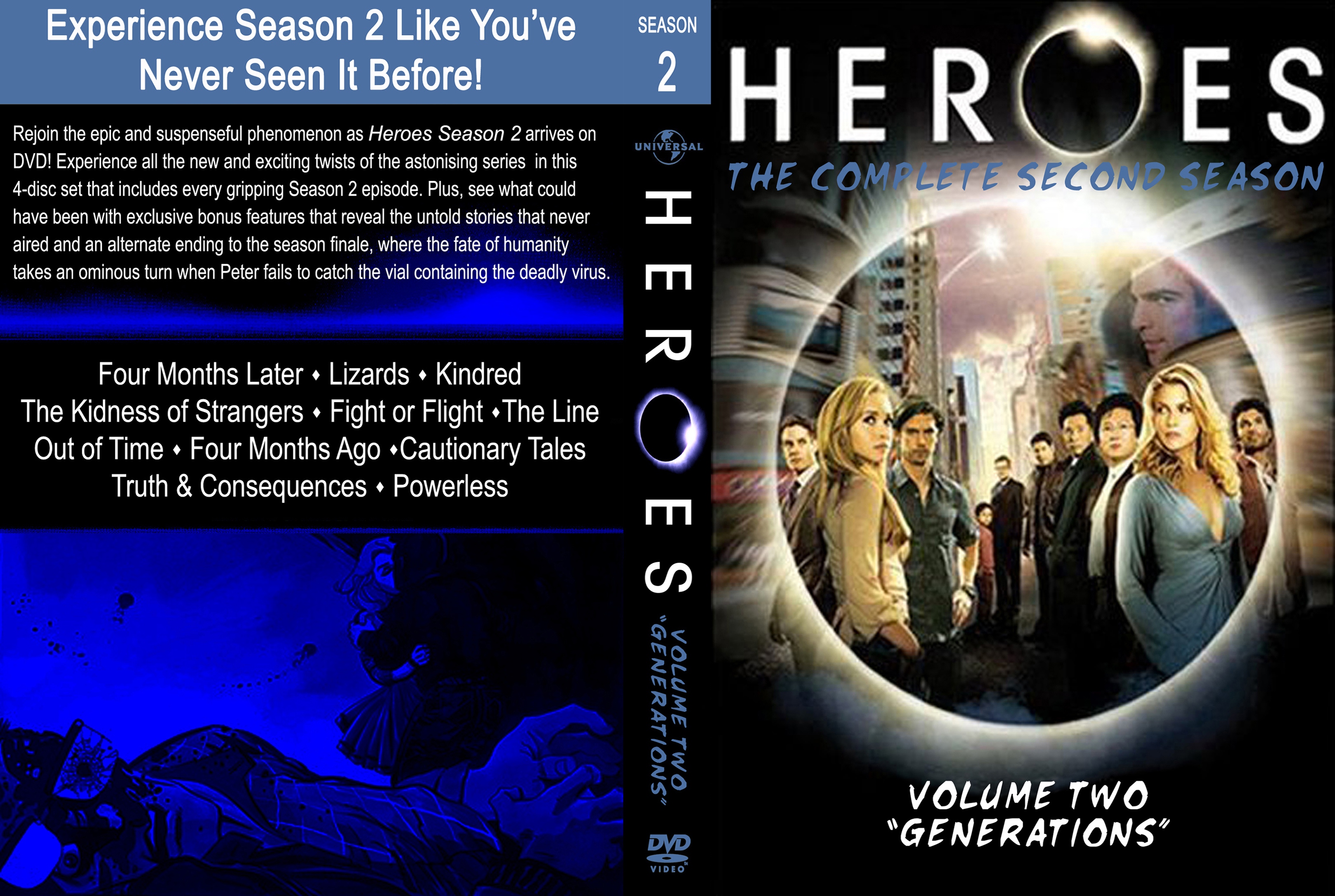 Heroes Season 2 08 Dvd Cover Dvd Covers And Labels