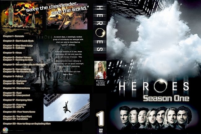 dvd cover Heroes - Season 1 2007 R1 Inlay Dvd Cover