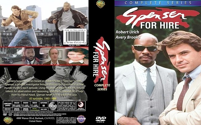 dvd cover Spenser: For Hire Complete Series 1985-88. Dvd Cover