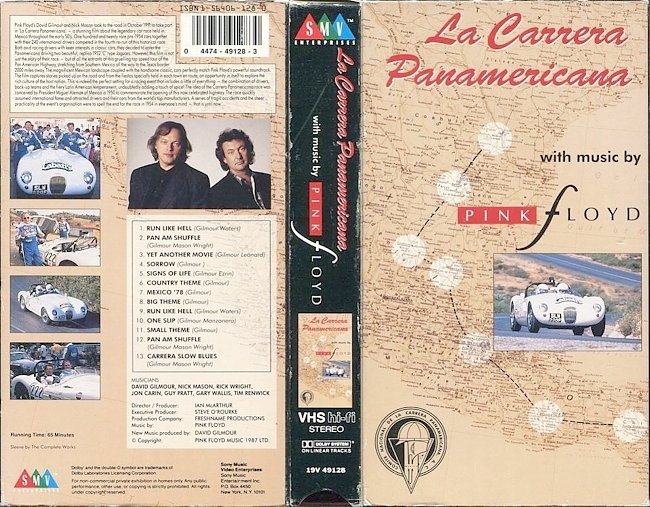 dvd cover Pink Floyd - La Carrera Panamericana 1992 Dvd Cover