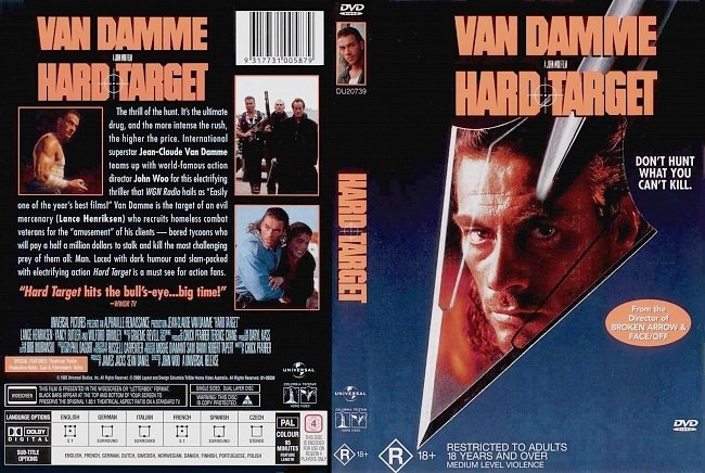 dvd cover Hard Target 1993 Dvd Cover