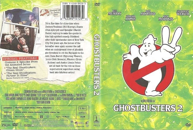 dvd cover Ghostbusters 2 1989 Dvd Cover