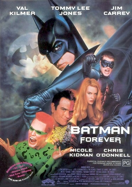 dvd cover Batman Forever 1995 Original R1 Front Dvd Cover