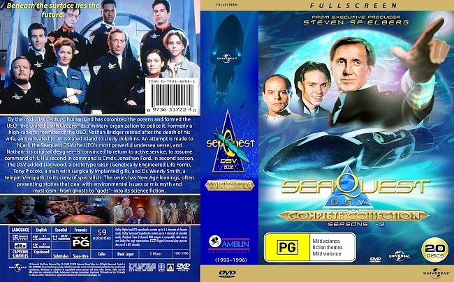 dvd cover Seaquest DSV 2032 Complete Series 1993-96 Dvd Cover