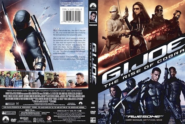 dvd cover G.I. Joe - The Rise Of Cobra 2009 Dvd Cover