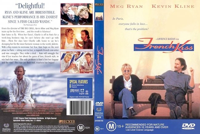 dvd cover French Kiss 1995 Dvd Cover