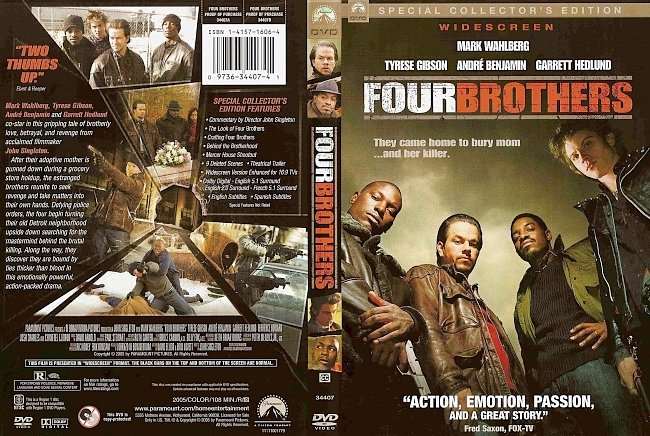 dvd cover Four Brothers - Special Collectors Edition 2005 Dvd Cover
