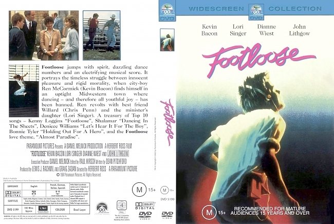 dvd cover Footloose 1984 Dvd Cover