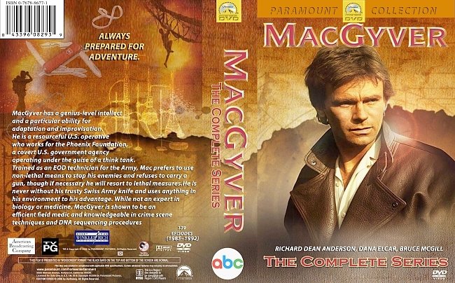 dvd cover MacGyver Complete Series 1985â1992 Dvd Cover