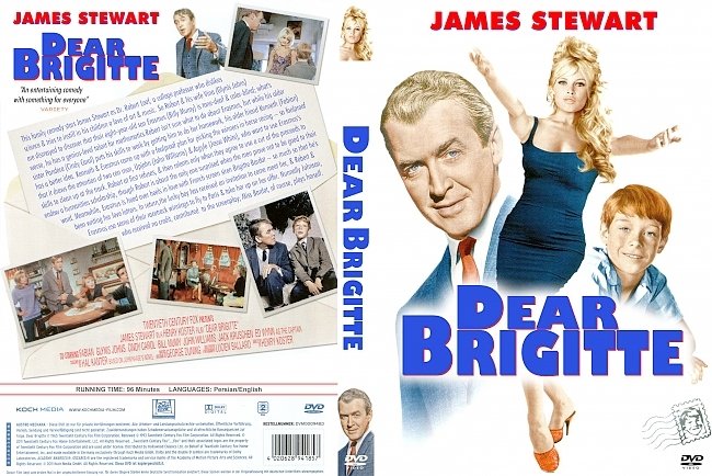 dvd cover Dear Brigitte 1965 Dvd Cover