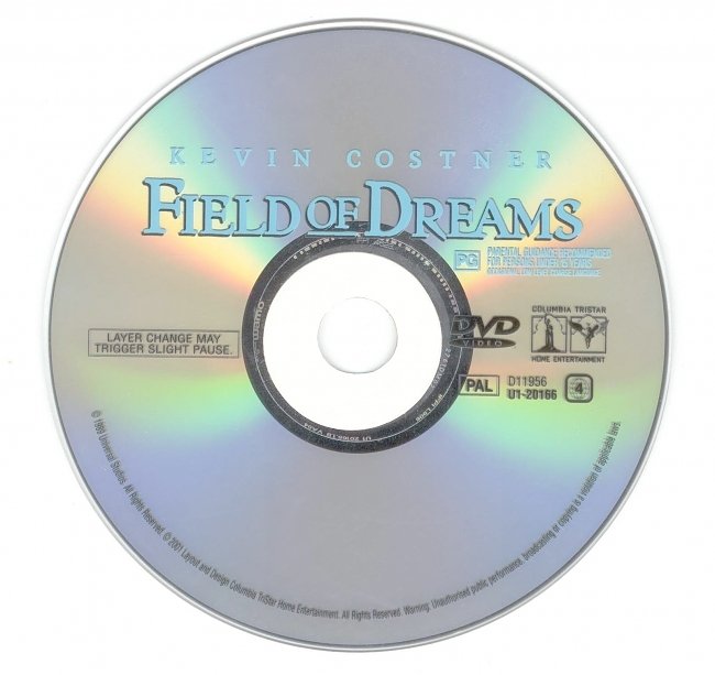 dvd cover Field Of Dreams 1989 Disc Label Dvd Cover