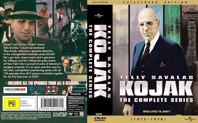 dvd cover Kojak 1973â1978 Dvd Cover