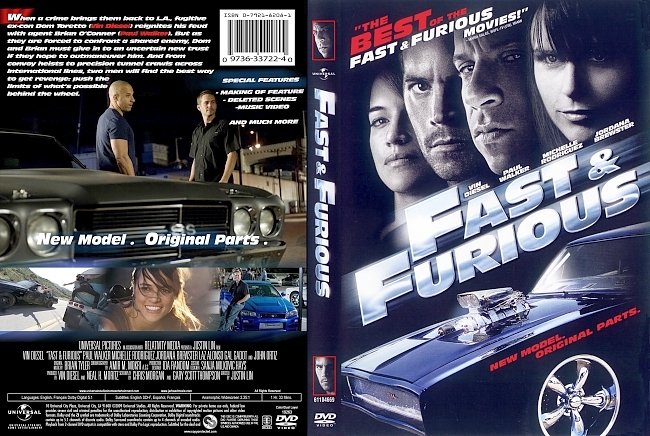 dvd cover Fast And Furious 2009 Dvd Cover