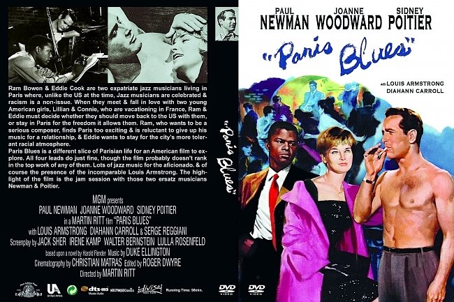 dvd cover Paris Blues 1961 Dvd Cover