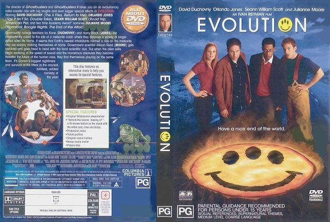 dvd cover Evolution 2001 Dvd Cover
