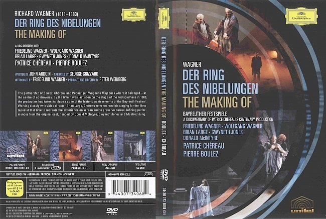 dvd cover Wagner - Der Ring Des Nibelungen. The Making Of 2005 Dvd Cover