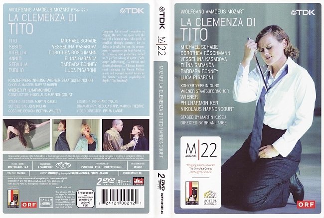dvd cover Mozart - La Clemenza Di Titto 2006 Dvd Cover